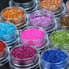 12pcs Nail Decoration Powder Set Colorful Glitter Powder for Nail Design Nail Art Decorations for Festivals and DIY Nail Crafts Gift for Women