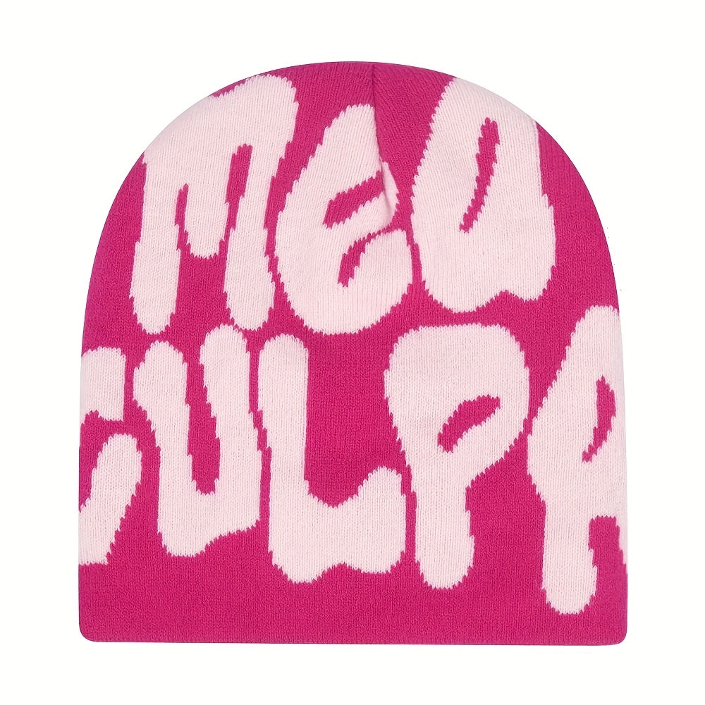 Alphabet Design Light Luxury Knitted Hat Warm Lightweight Knitted Hat Beanie Hat Men Men Women Hip Hop Outdoor Travel Knitted Hat