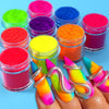 9 Colors Neon Pigment Powder Fluorescence Nails Glitter Dust DIY Gel Manicure Nail Art Decorations