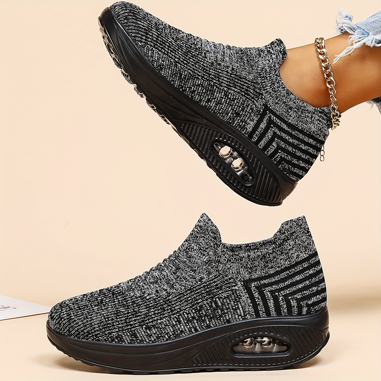 Women's 1 Pair Fashionable Causal Colorblock Round Toe Running Shoes, Sporty Lightweight Breathable Lace Up Running Shoes, Simple Design Running Shoes For Daily Wear