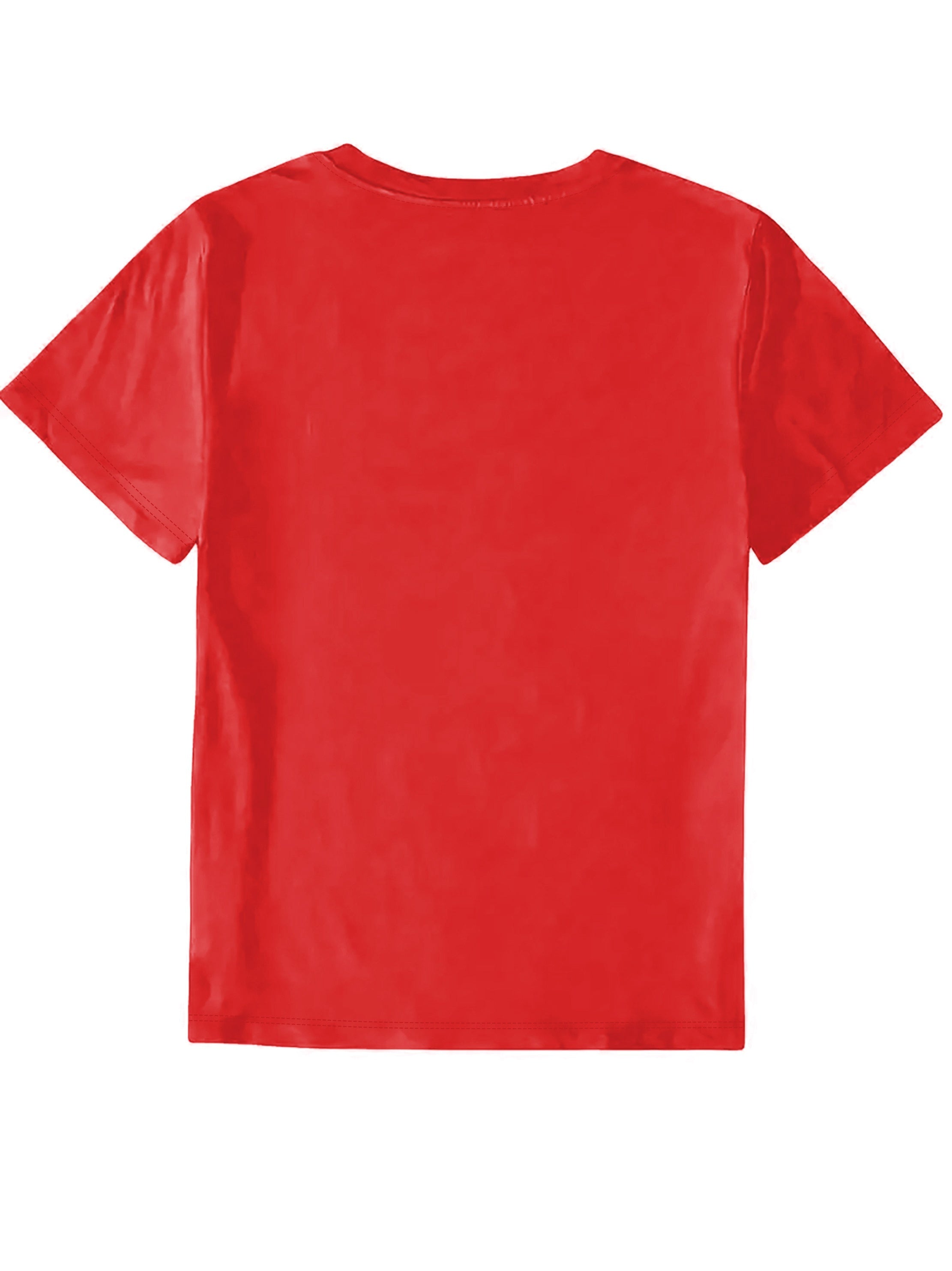 Women's Red Cartoon Graphic T-Shirt - "Why Fit In When You Were Born to Stand Out!" Dr. Seuss Quote, Casual Short Sleeve Crew Neck Top, Perfect for Spring & Summer