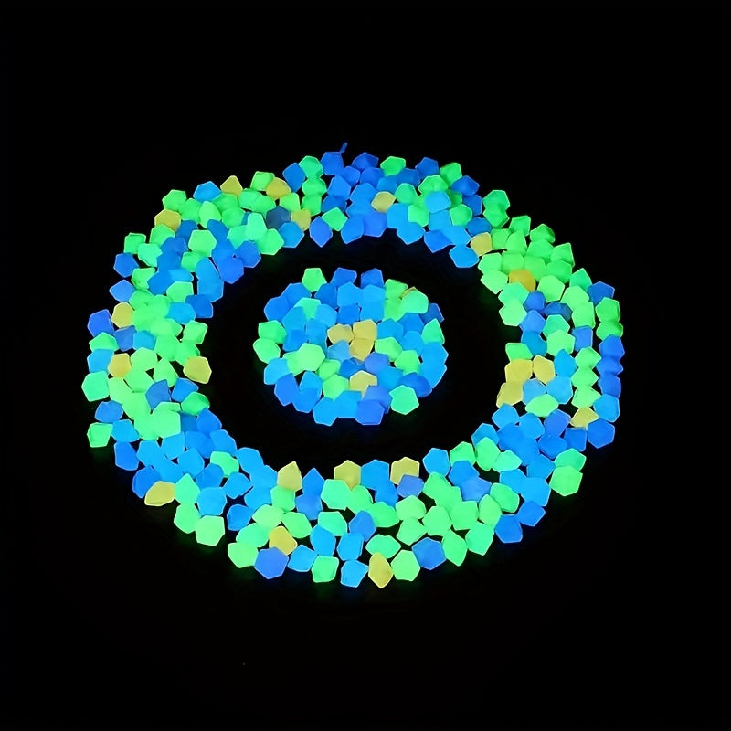 1000pcs Luminous Stones, Resin Glow In The Dark Rocks For Halloween Decor, Micro Landscape, Bonsai Decor, Pathway, Aquarium, Lawn, Yard, Fall Decor