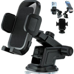 Car Dashboard Phone Holder - Adjustable Vertical And Horizontal, 360° Rotation, Waterproof ABS Material, Suitable for All Mobile Phones, Non-Slip Textured Grip, Hands-Free Driving Accessories