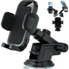 Car Dashboard Phone Holder - Adjustable Vertical And Horizontal, 360° Rotation, Waterproof ABS Material, Suitable for All Mobile Phones, Non-Slip Textured Grip, Hands-Free Driving Accessories