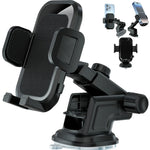 Car Dashboard Phone Holder - Adjustable Vertical And Horizontal, 360° Rotation, Waterproof ABS Material, Suitable for All Mobile Phones, Non-Slip Textured Grip, Hands-Free Driving Accessories