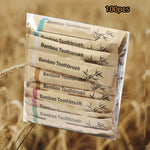 100pcs Soft Nylon Bamboo Toothbrushes - Full-Size Head, Ergonomic for Business Trips, Unisex Adults