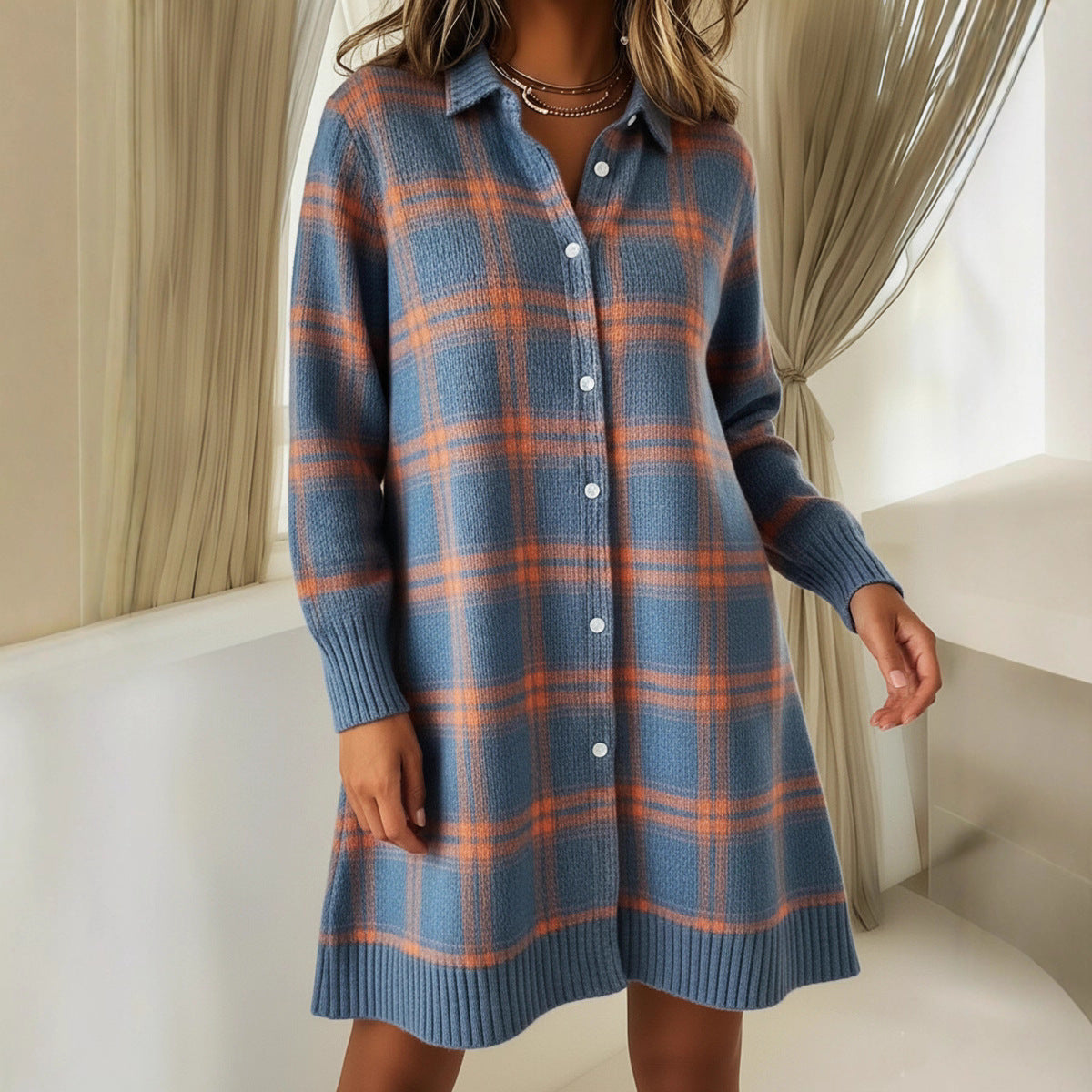 Laid-back Knit Sweater Creates A Soft And Cozy Feel