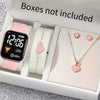5pcs womens watch sports fashion business casual Electronic watch love shape decor earrings bracelets necklace school supplies halloween decorations halloween christmas decorations