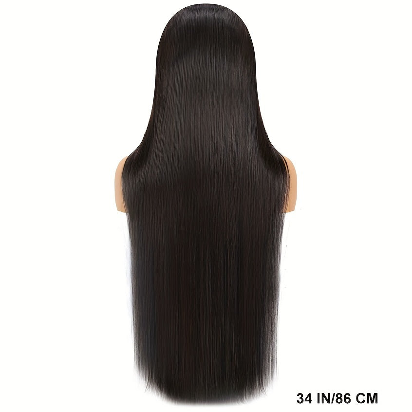 [ Items For The Season Change]Human Hair Wigs With Bangs Ready To GO Glueless Straight Wigs For Beginners Women 100% Brazilian Human Hair