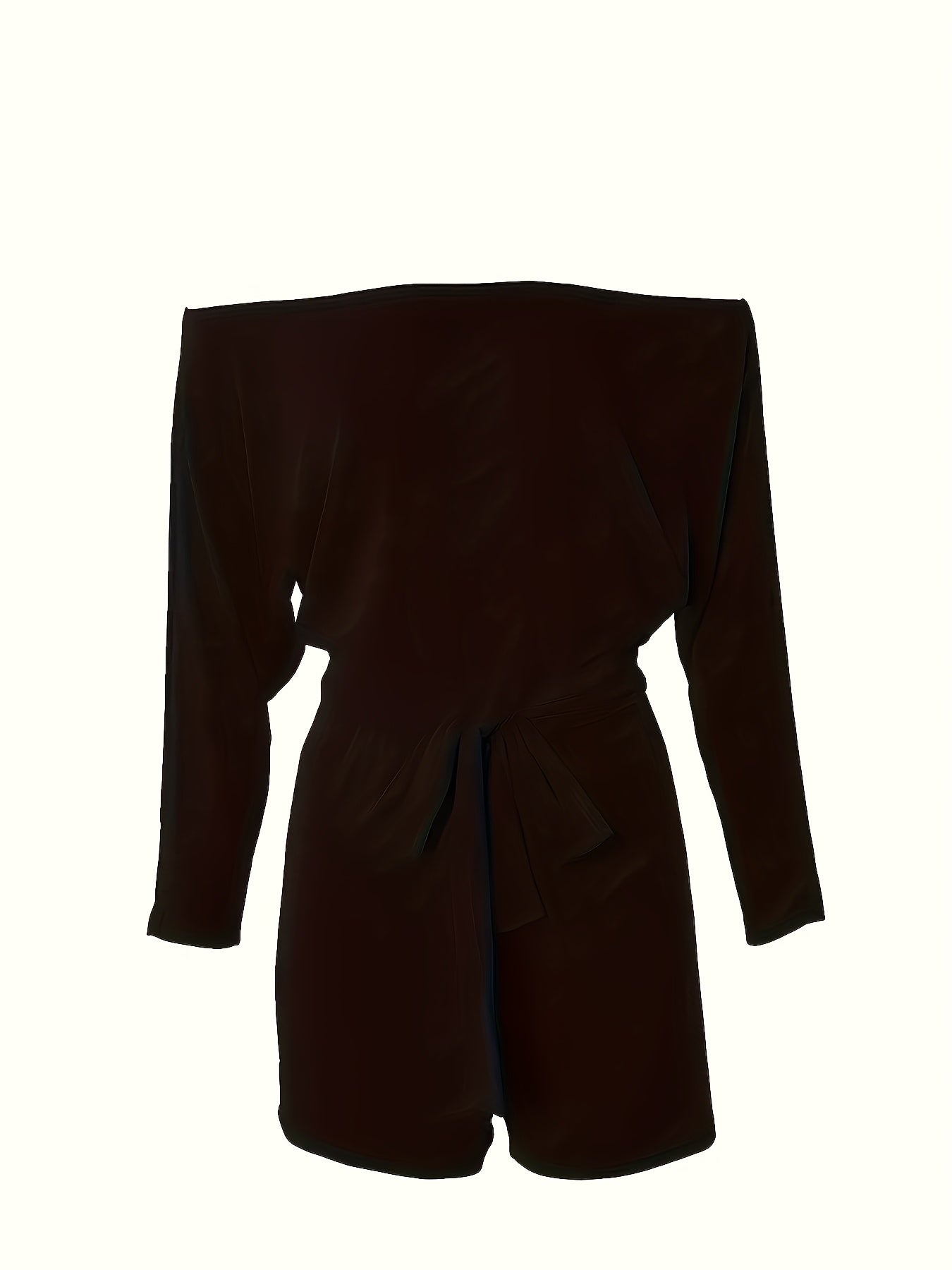8016 European And American Women'S Clothing 2025 Spring And Summer New Casual Loose Off-Shoulder Shorts Suit Two-Piece Suit with Belt