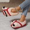 Funny Foot Plush Novelty Slippers, Creative Soft Sole Slip On Winter Shoes, Cozy & Warm Home Slippers