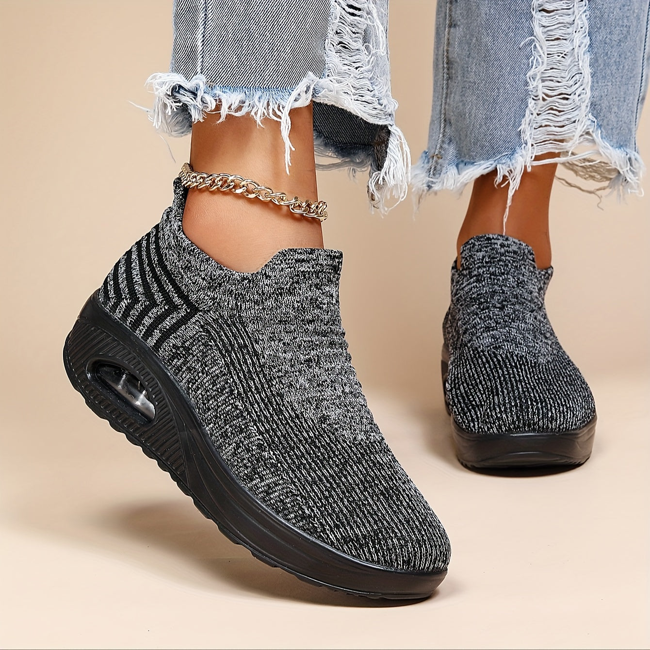 Women's 1 Pair Fashionable Causal Colorblock Round Toe Running Shoes, Sporty Lightweight Breathable Lace Up Running Shoes, Simple Design Running Shoes For Daily Wear
