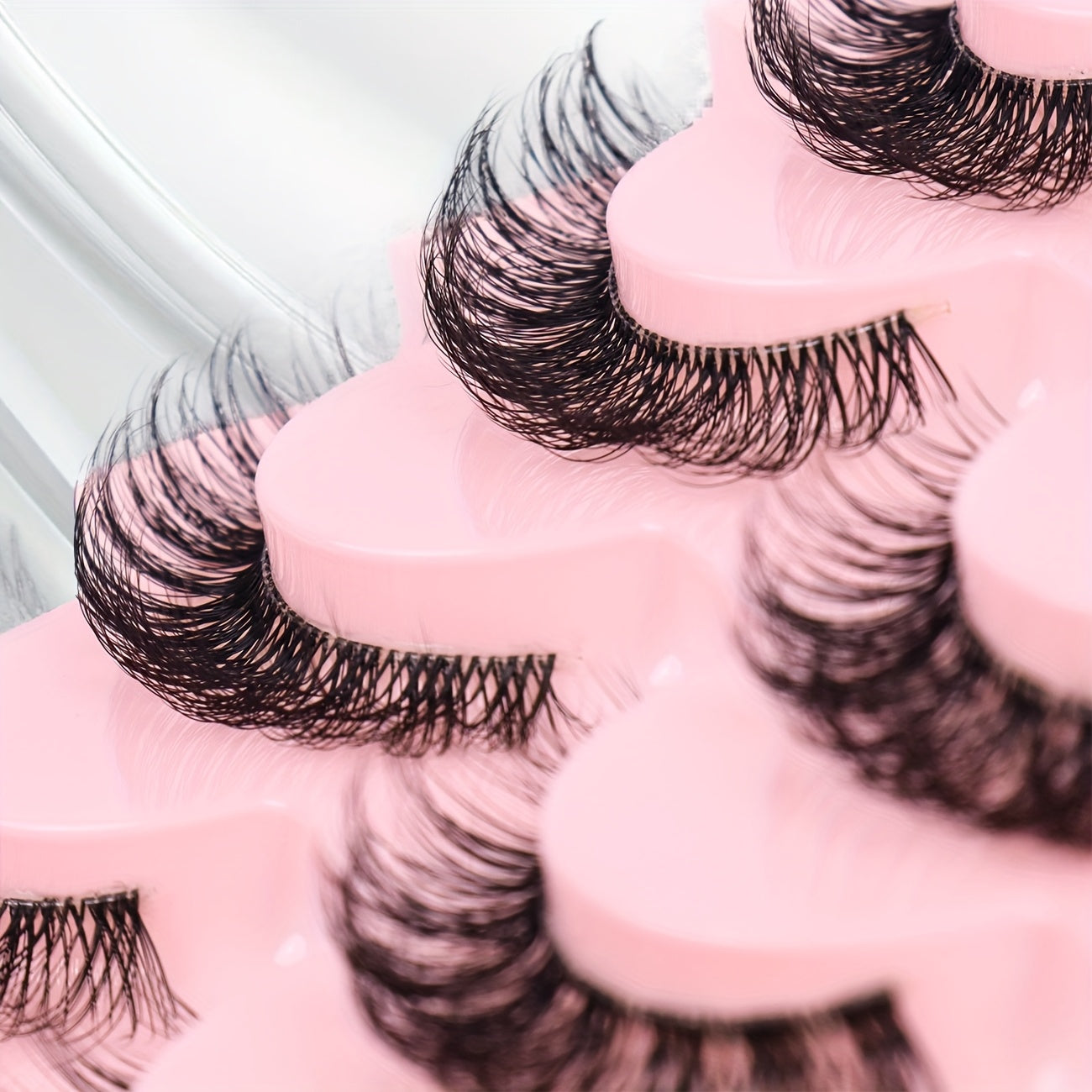 3 Boxes, 21 Pairs Of False Eyelashes, Natural, Slender, Curly, 3D, Delicate, Novice, Transparent Stem, Very Real, Suitable for Daily Use, Dating, Party, Makeup Eye Eyelashes
