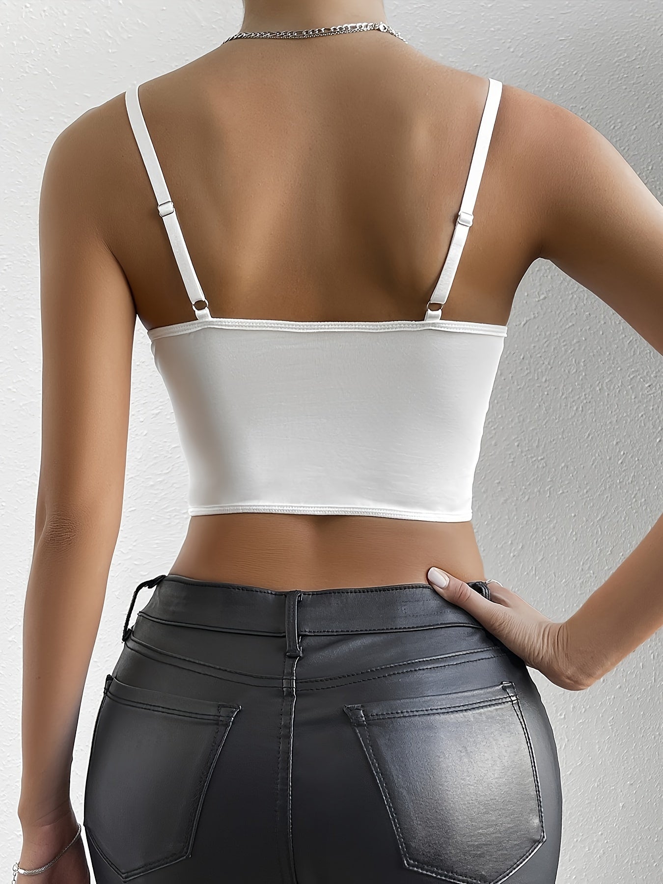 Lace Corset Crop Top - Backless, Sheer Floral Print, Diamond Fishbone Detail, Sexy Camisole for Women - Perfect for Date Night, Party, Clubbing, and Summer Outings