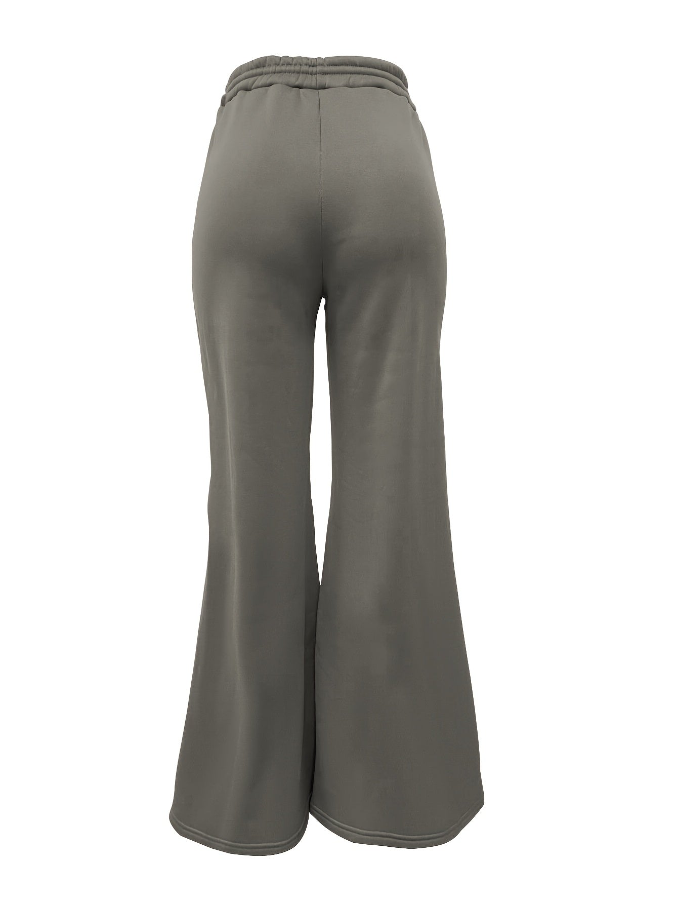 Women'S Chic European and American Fashion Flare Leg Pants with Multiple Zippers, Sexy Elastic Waistband, Loose Straight Fit - All Season Versatile Wear, Sexy Pants