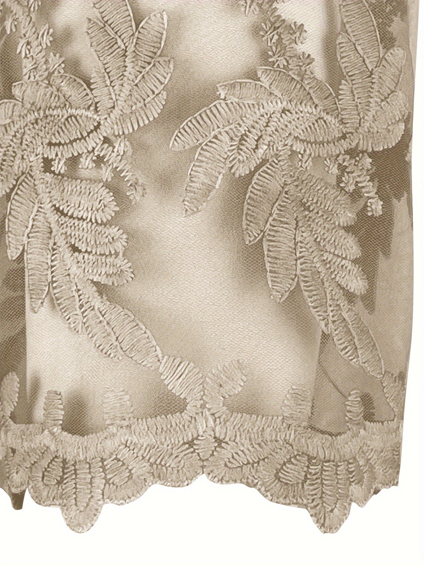 Elegant Knitted Square-Neck Short-Sleeve Top for Women, Featuring Solid Color Mesh Embroidery Lace.