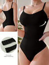 Breathable & Comfortable High-Waisted Bodysuit - Women's Seamless Shaping Cinched Waist Zipper - Stretchy & Supportive