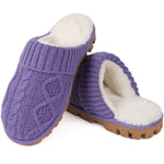 Cozy Women's Plush Lined Slippers with, Non-Slip Sole, Soft Ribbed Cuff – Beige/Light Brown, Perfect Christmas Gift for Friends and Girlfriends, House Slippers, Best for Christmas