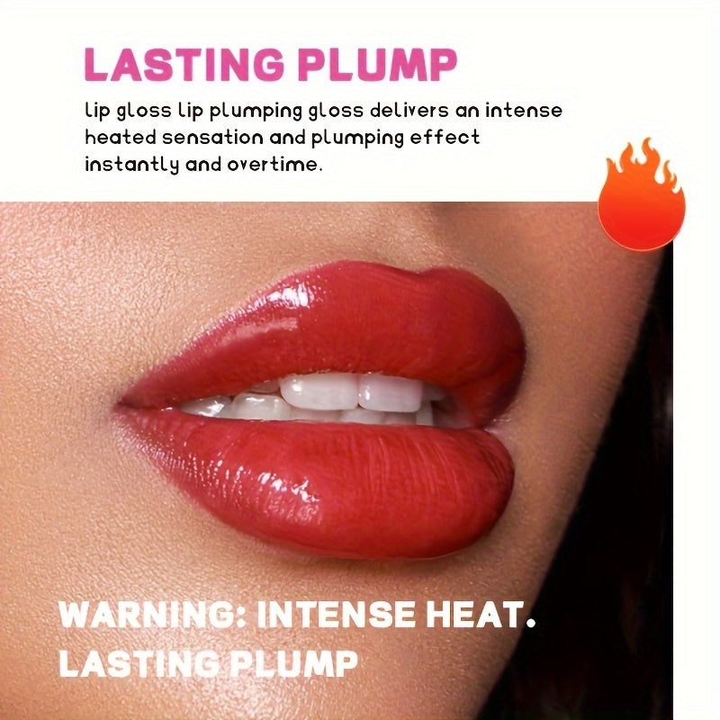 14-Color Lip Plumper & Line Lightener – Glossy, Waterproof Lip Gloss with Ginger Infusion, Hydrating & Long-Lasting Formula for Fuller Lips