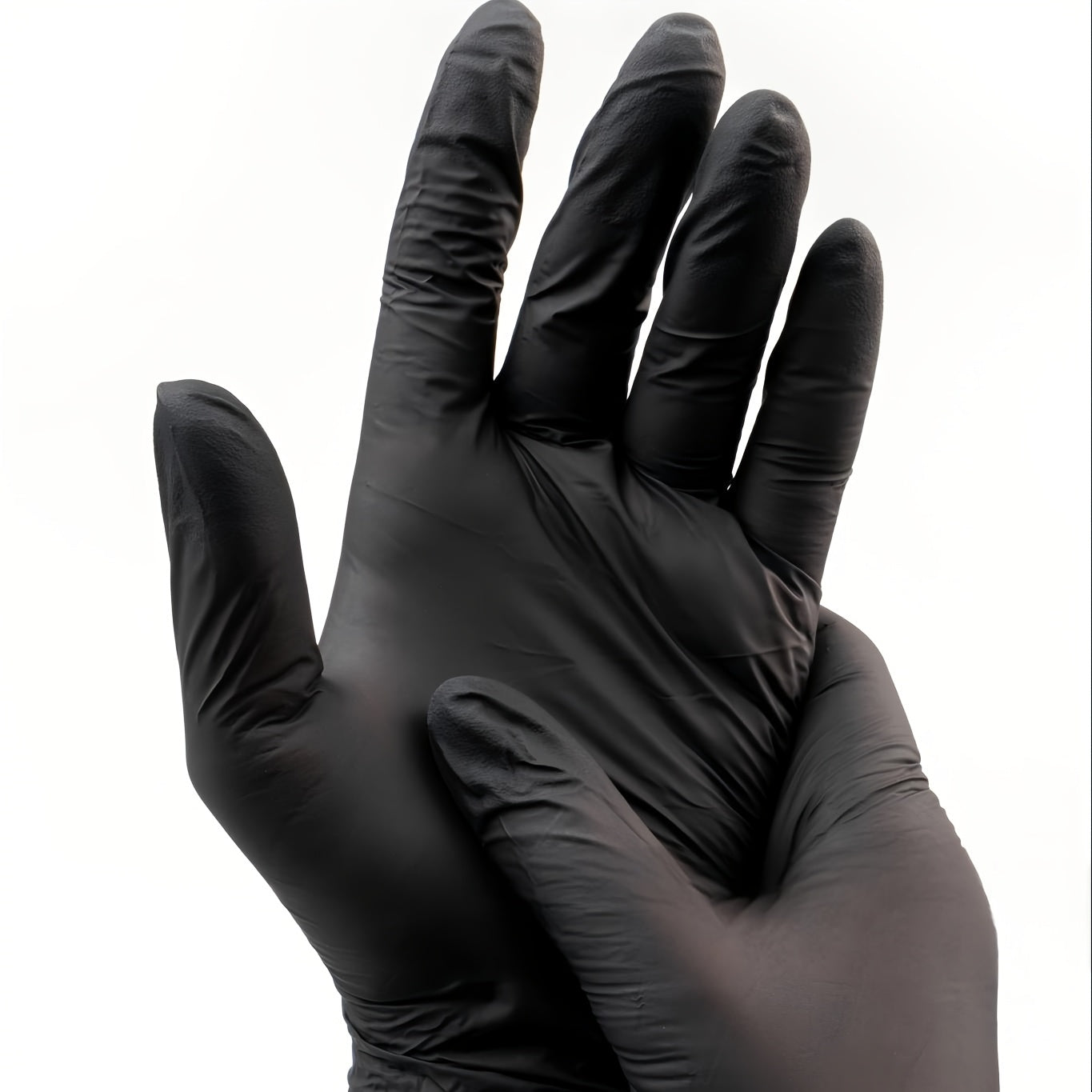Local Warehouse, 50pcs, Black Pure Nitrile Disposable Gloves, Durable Household Cleaning Gloves, Apply to Kitchens Cleaning, Tattoo, Beauty Salons, Bathroom, Cleaning Supplies, Household Gadgets, Heavy-Duty, Textured Fingerti