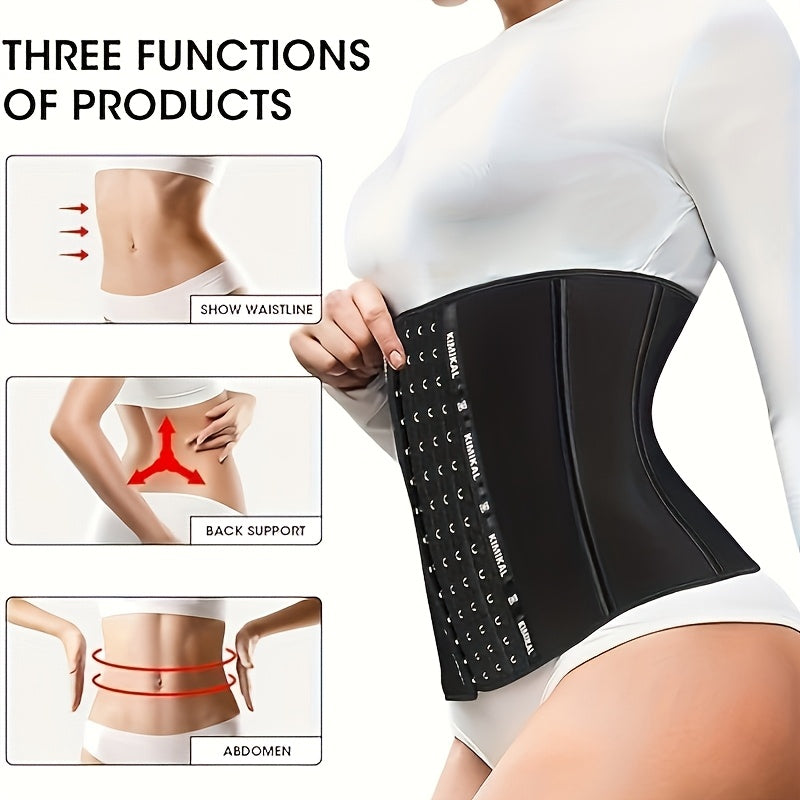 KIMIKAL Women's Waist Training Belt Latex Corset Corset Sports Weight Loss Shapewear