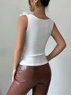 European And American Cross-Border Versatile Floral Fitted Ribbed Tank Top for Women