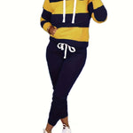 Two Piece Outfits For Women Casual Jogging Suit Set Long Sleeve Sweatshirt And Sweatpants Tracksuit Athletic Loungewear