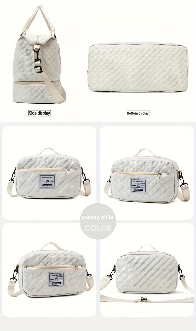 Large Capacity Multifunctional Travel Bag Set - Daily Travel Vacation Business Trip Clothes Toiletries Storage Bag, New Simple Fitness Bag