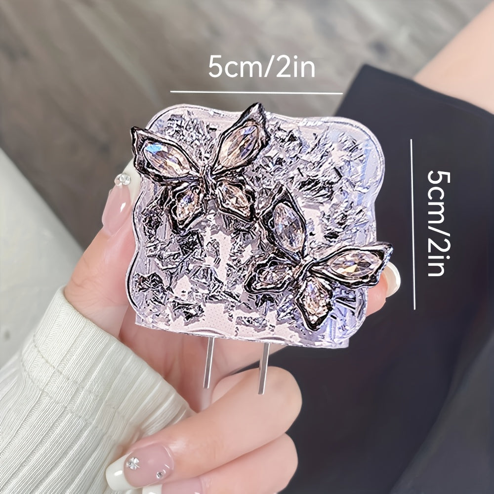 5pcs Sparkling Diamond Butterfly iPhone Charging Protector Set, Luxury for iPhone13/12/11 Charger Winder 18/20W Fast Charging Head Anti-Breakage Winder, Boyfriend/Girlfriend Gift