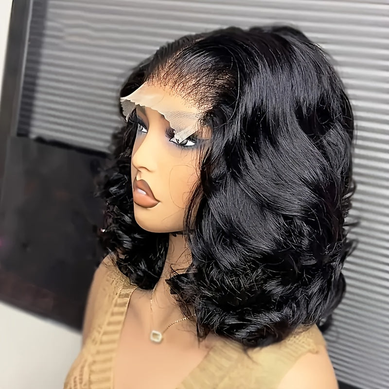 Tax Return Body Wave 4*4 Bob Wig Human Hair 100% HD Transparent Preplucked 4X4 Short Bob Remy Brazilian Wigs On Choice For Women