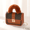 Mini Vintage Crossbody Bag, Retro Fluffy Shoulder Bag, Women's Fashion Handbag & Purse