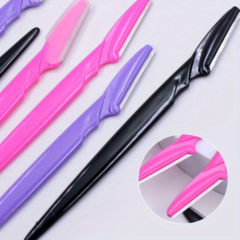 Set of 30pcs Eyebrow Pet Scissors Suit, Stainless Steel Blades, Portable Face Trimmer for Eyebrow Trimming and Hair Removal, Safe Grip Beauty Tools