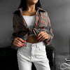 Simple Casual All-match Plaid Shirt For Women