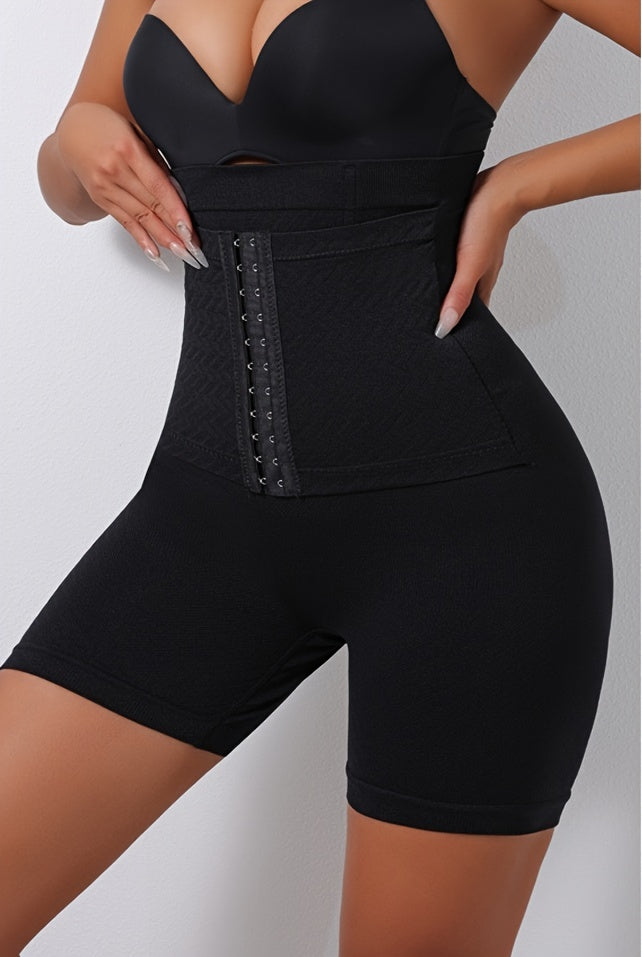 Elegant High-Waist Tummy Control Shapewear Shorts for Women - Seamless, Anti-Roll & Butt Lifting with Front Closure, Elegant Special Project Style