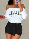 8016A92 European and American Women's Clothing New Casual Loose Shoulder Shorts Suit Two-piece Set with Belt