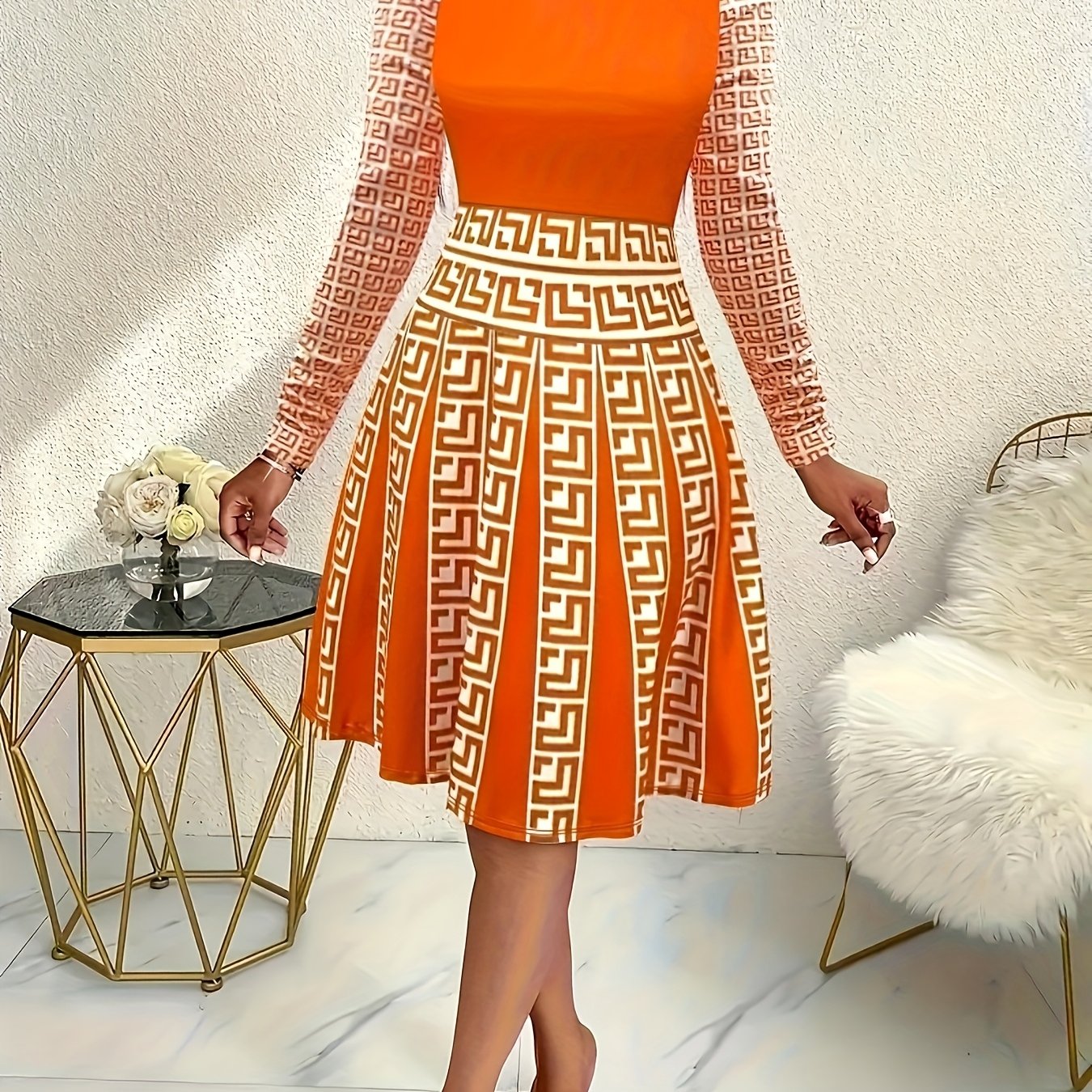 Stylish, Casual, And Elegant Printed Dress
