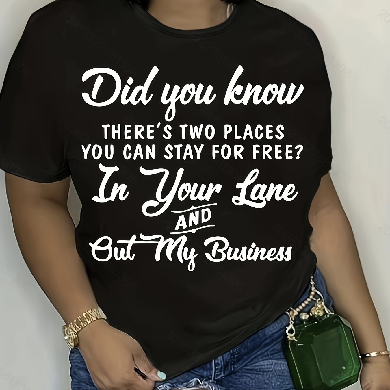 Drawing Print Crew Neck T-shirt, Casual Loose Short Sleeve Summer T-Shirts Tops, Women's Clothing