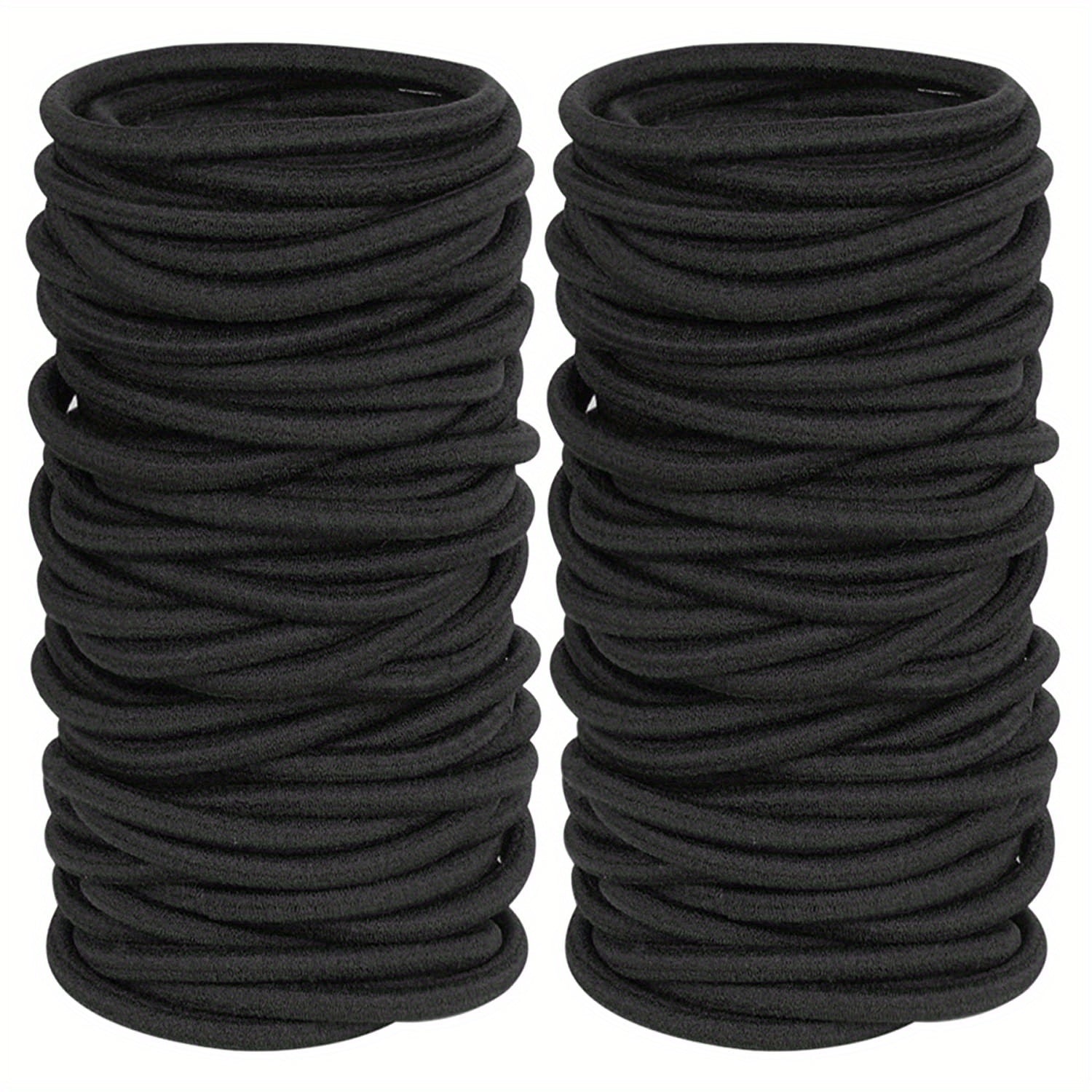 20/30/50pcs Women's Simple Basic Elastic Hair Band Hair Ring, 4mm Durable Ponytail Hair Rope, Suitable for Thick Hair, Curly Hair and All Hair Types