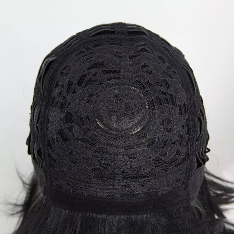 Black Bob Hair Wig Synthetic Bob Wigs For Women Short With Bangs Wigs For Women Wavy Wigs For Woman Short Bob Haircut Wig Fake Hair