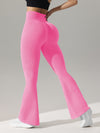 High Stretch Flared Leg Yoga Pants for Women - Ultra Comfy, Wide Waistband, Elastic Closure, Machine Washable - Ideal for Sports and Activewear