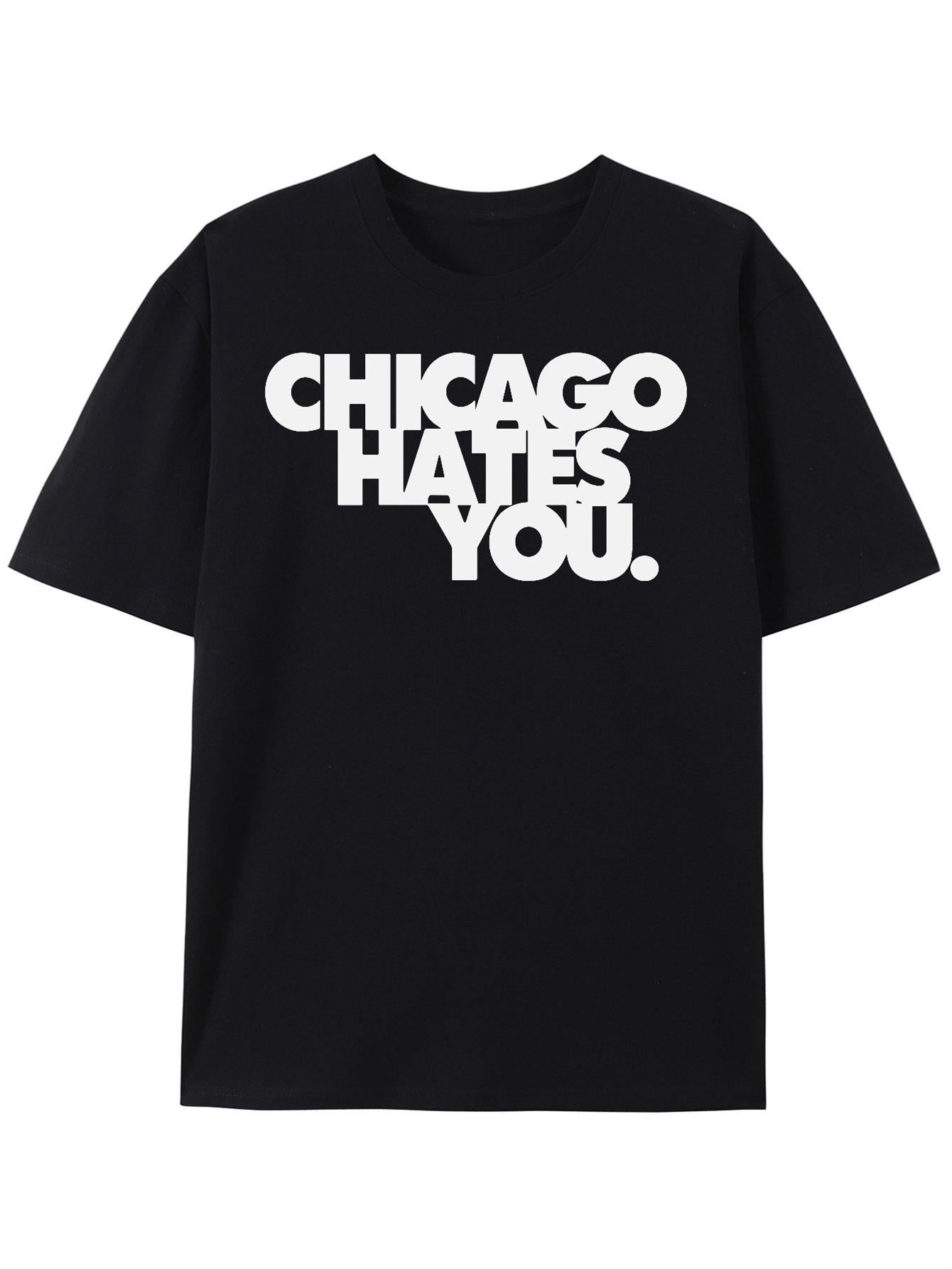 Chief Keef Chicago Hates You T-Shirt Tee Merch Y2K Glo Gang Meme Tiktok Rap Merch