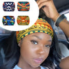 4pcs Polyester Wide Headbands for Women, Bohemian Sports, African Knot Design, Non-Slip Yoga Headband for Normal Hair