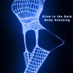1pc Women's Luminous Fishnet Socks Fishnet Bodysuit Underwear Glowing in the Dark Fishnet Tights See-through Suspender Glow-in-the-Dark Fishnet Stockings Sexy Full Body Stockings Tight Fishnet Stockings Women's Sexuality One-
