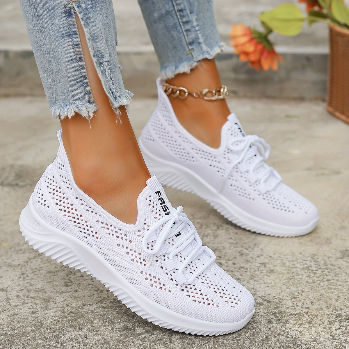 Summer Mesh Shoes, Women's Soft-soled Anti-slip Breathable Casual Sneakers, New Slip-on Mesh Courtesy Sandals