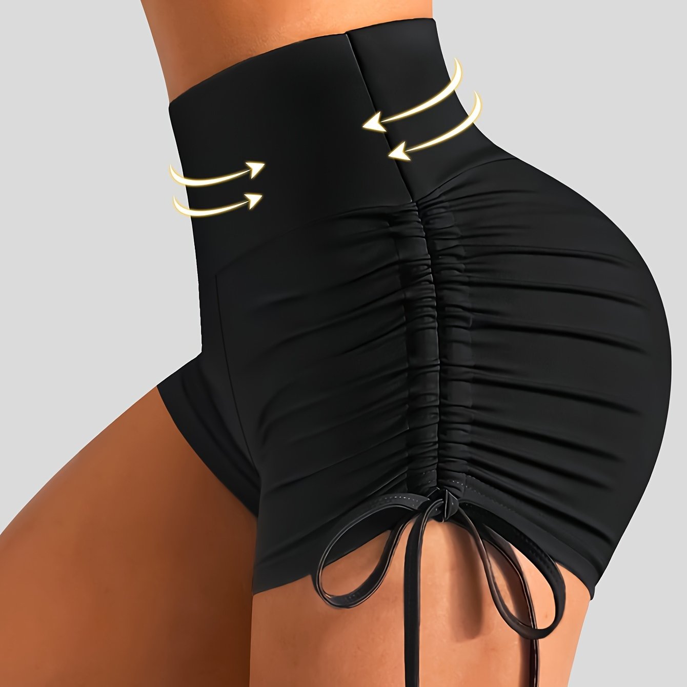 Yoga Casual 2-point Bottoming Pants with Free Side Drawstring and Wrinkle Reduction for Sexy Casual Free Switching