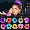 11pcs Colorful LED Luminous Elastic Hair Bands, Christmas And New Year Luminous Elastic Hair Bands with 3 Lighting Modes, Suitable for New Year Parties, Concerts
