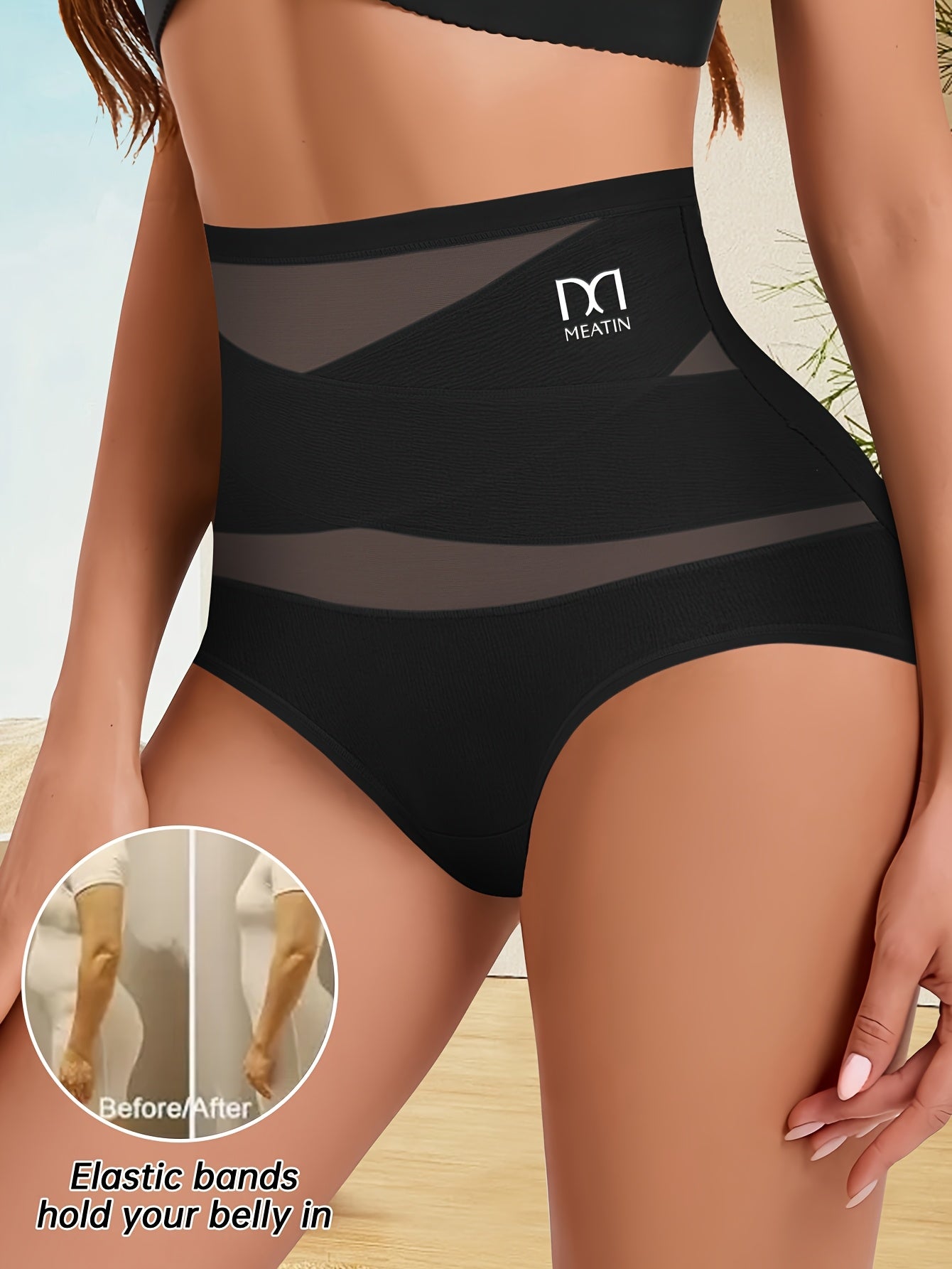 6pcs High Waisted Shapewear Women'S Panties, Breathable Tummy Tightening Compression Panties, Lift and Shape Hips, Black Friday Event, Suitable as Christmas Gift Ladies Underwear and Shapewear