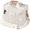 Canvas Tote Bag with Multi-Pocket for Women, Stylish & Spacious Messenger Bag - Durable, High-capacity, Versatile with Comfortable Single Shoulder Strap And Organized Compartments