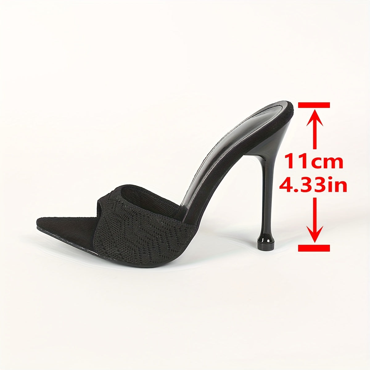 Women's Solid Color Stiletto Heeled Sandals, Fashion Pointed Toe Dress Pumps, Stylish Slip On Heels