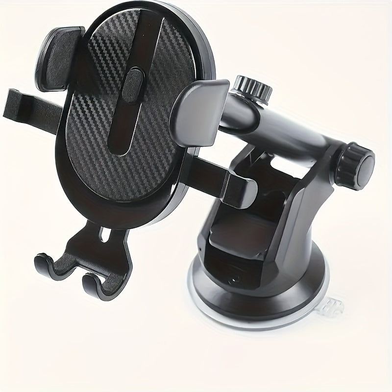 Multi-Functional Dashboard Air Vent Car Phone Mount, Retractable Rotating with Automatic Locking, Wall Mount, ABS Material, for Safe Navigation